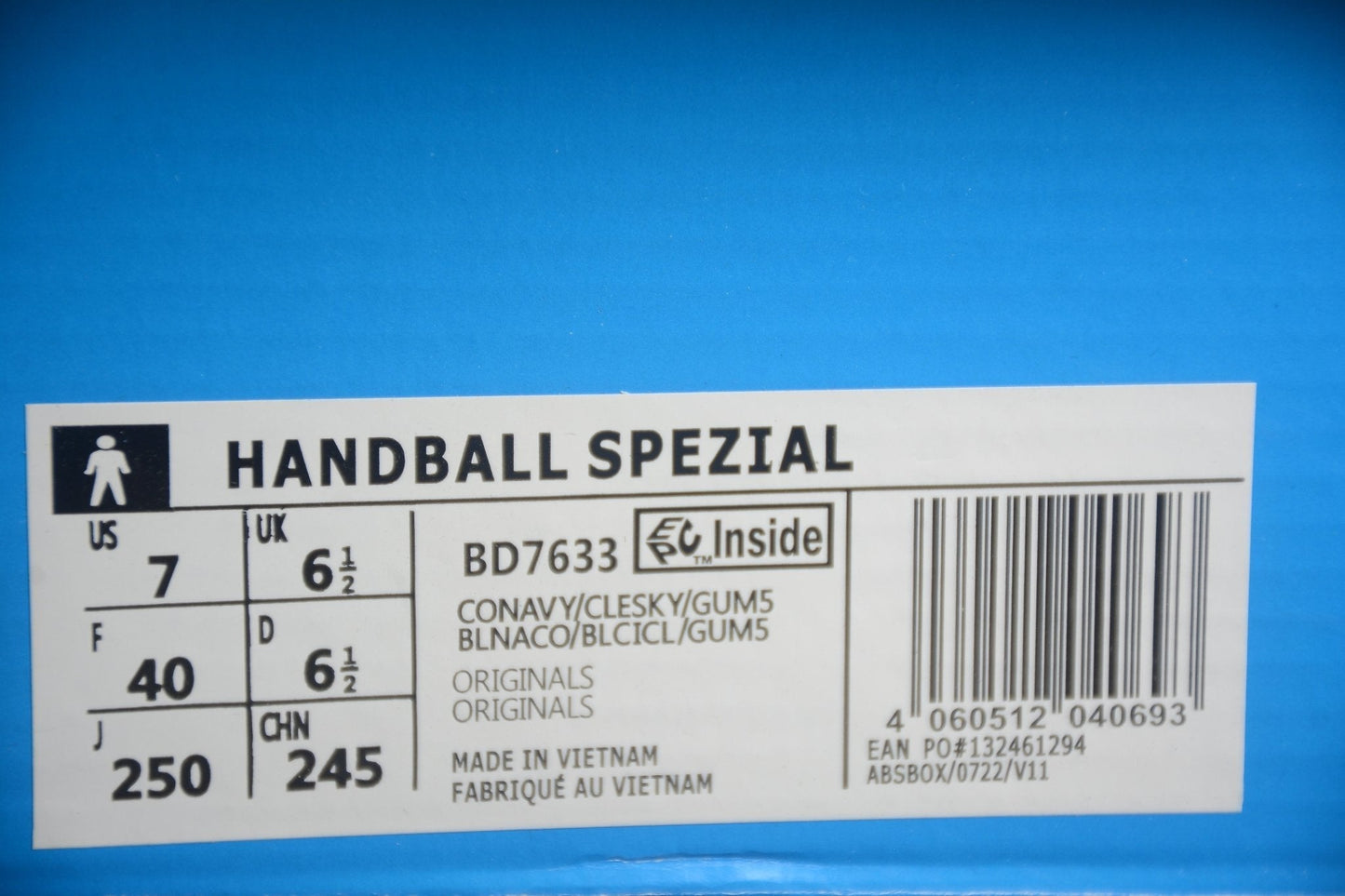 Fabrika Supply Handball Spezial Dark Greyish Blue / Sky Blue | sapatilhas Sole Rua