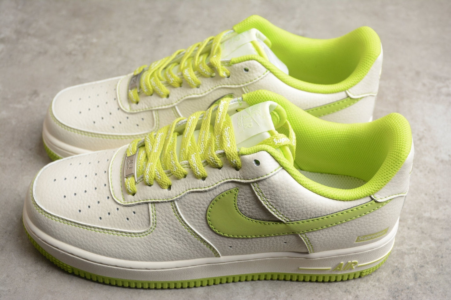 Fabrika Supply Air Force 1 ’07 White / Lime Green | sapatilhas Sole Rua