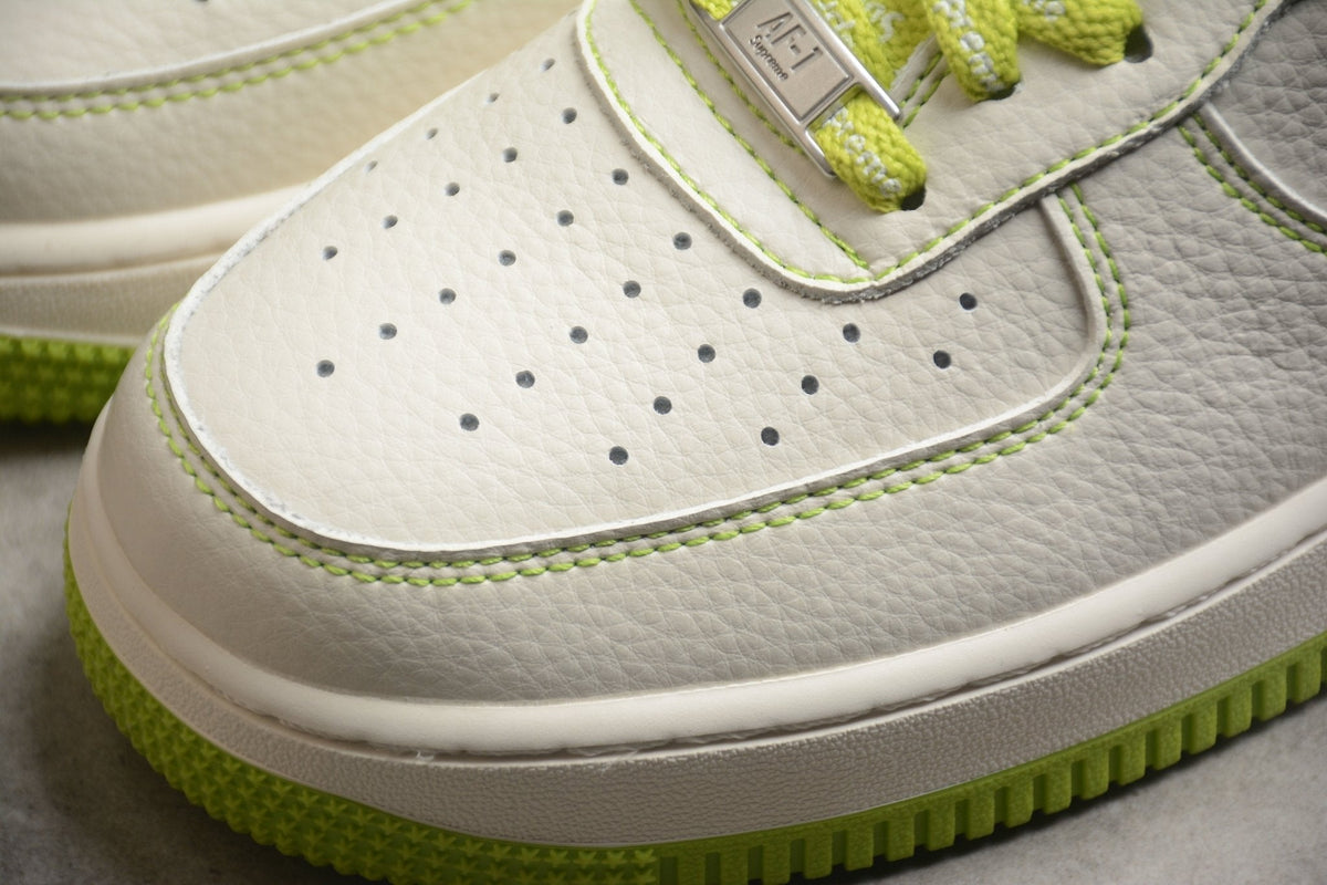 Fabrika Supply Air Force 1 ’07 White / Lime Green | sapatilhas Sole Rua