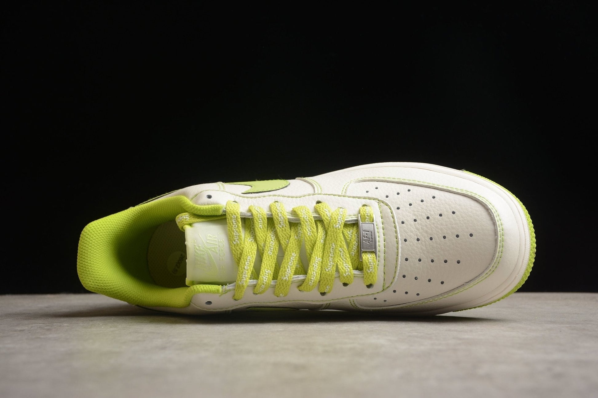 Fabrika Supply Air Force 1 ’07 White / Lime Green | sapatilhas Sole Rua