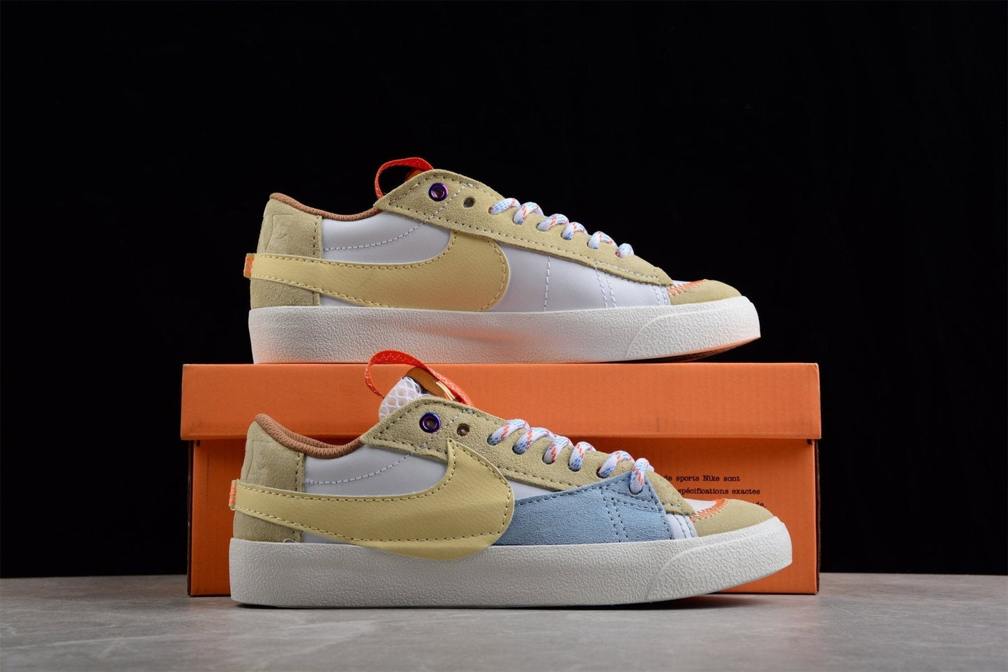 Fabrika Supply Blazer Low ’77 Beige / Blue / White | sapatilhas Sole Rua