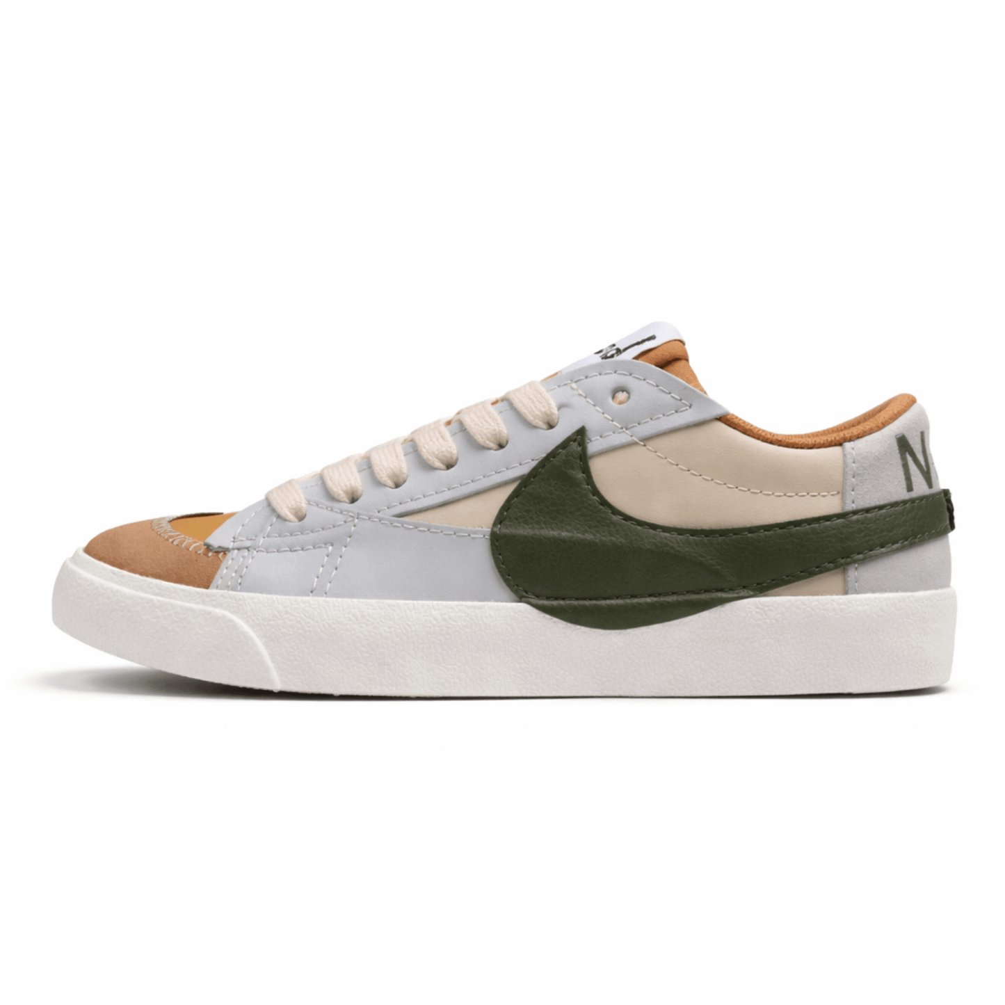 Fabrika Supply Blazer Low ’77 Beige / Olive Green | sapatilhas Sole Rua