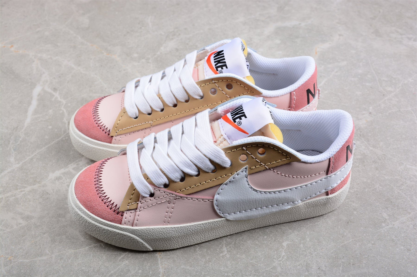 Fabrika Supply Blazer Low ’77 Pink / Beige / White | sapatilhas Sole Rua