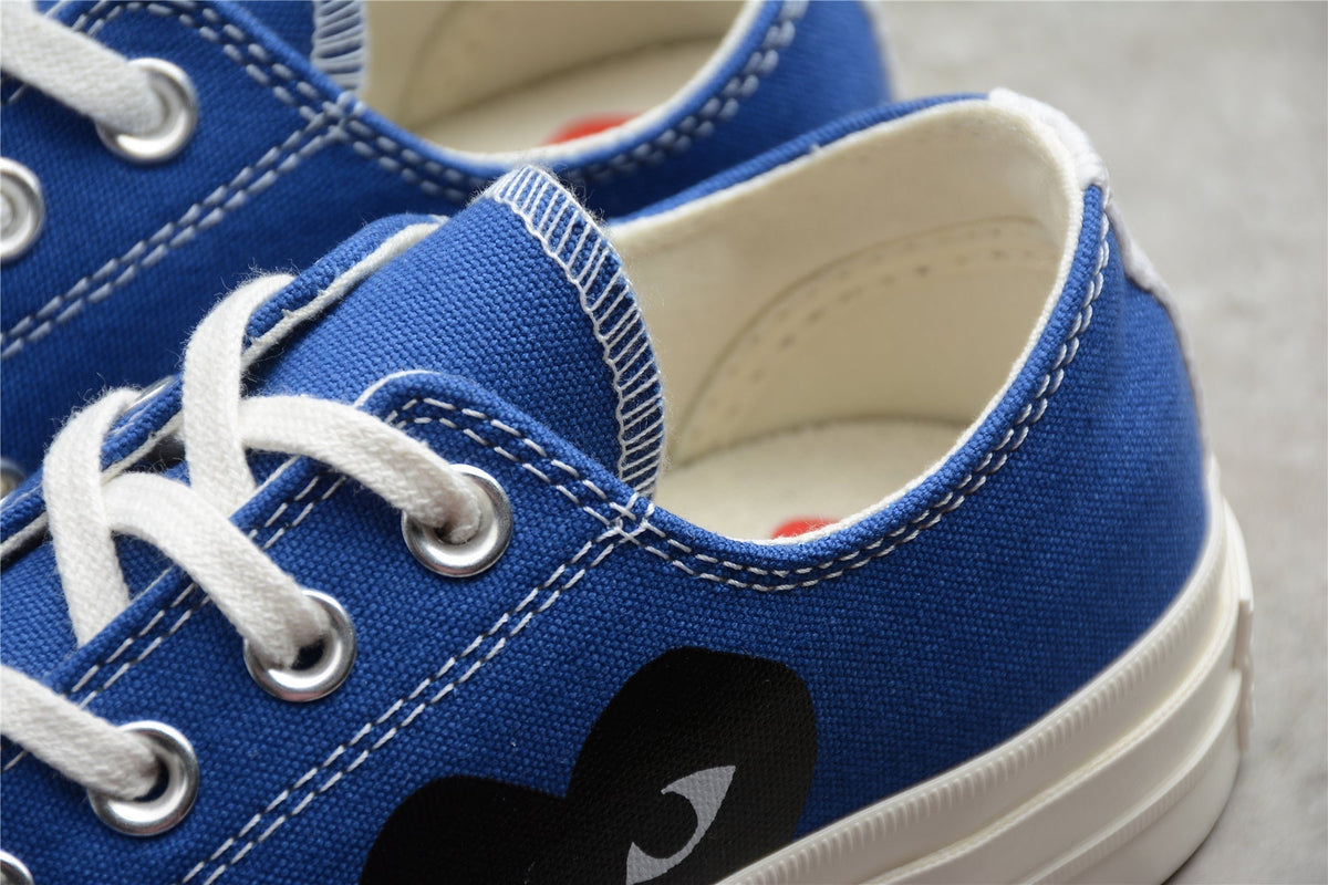 Fabrika Supply Comme des Garçons Play Chuck 70 Low Platform Blue | sapatilhas Sole Rua