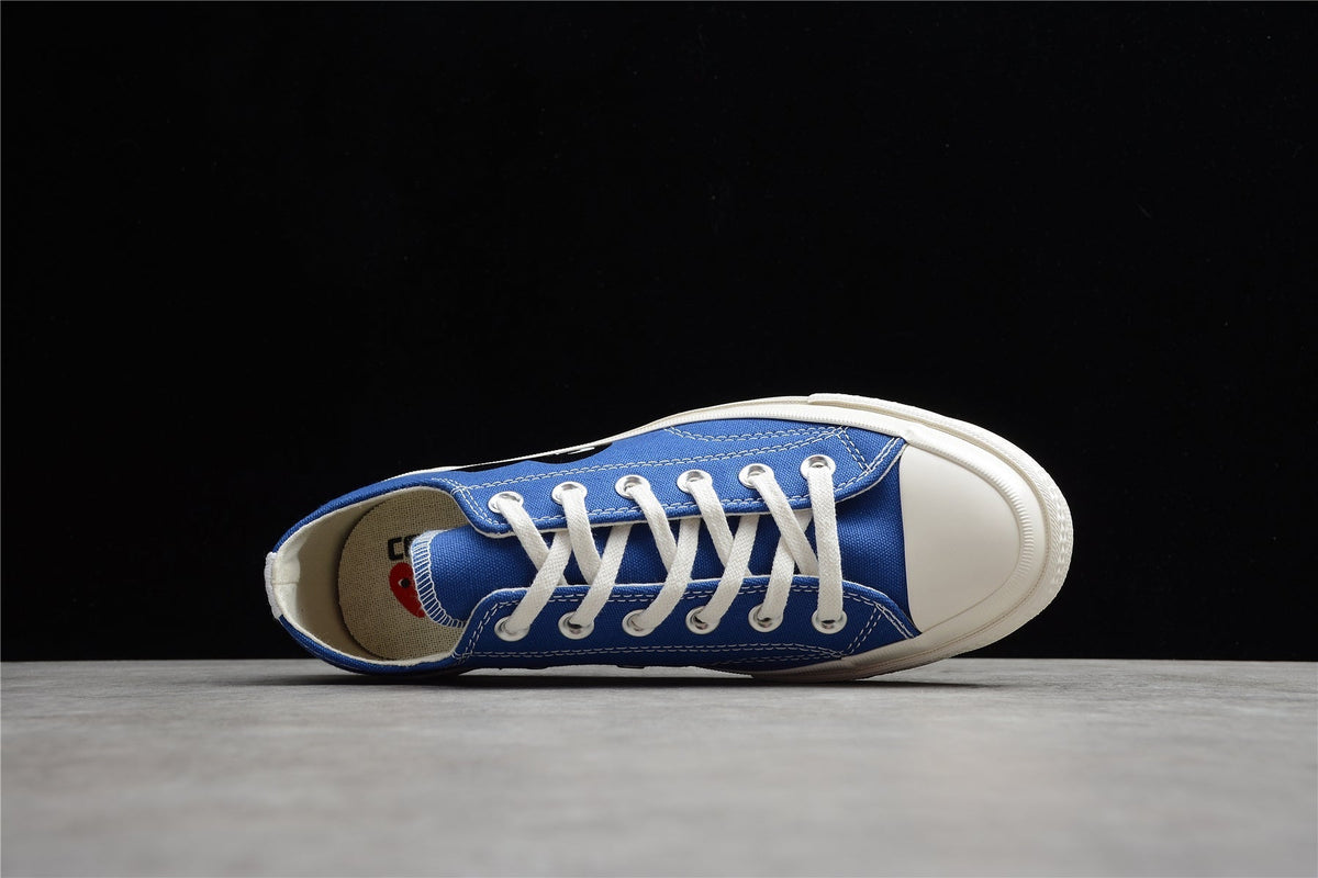 Fabrika Supply Comme des Garçons Play Chuck 70 Low Platform Blue | sapatilhas Sole Rua