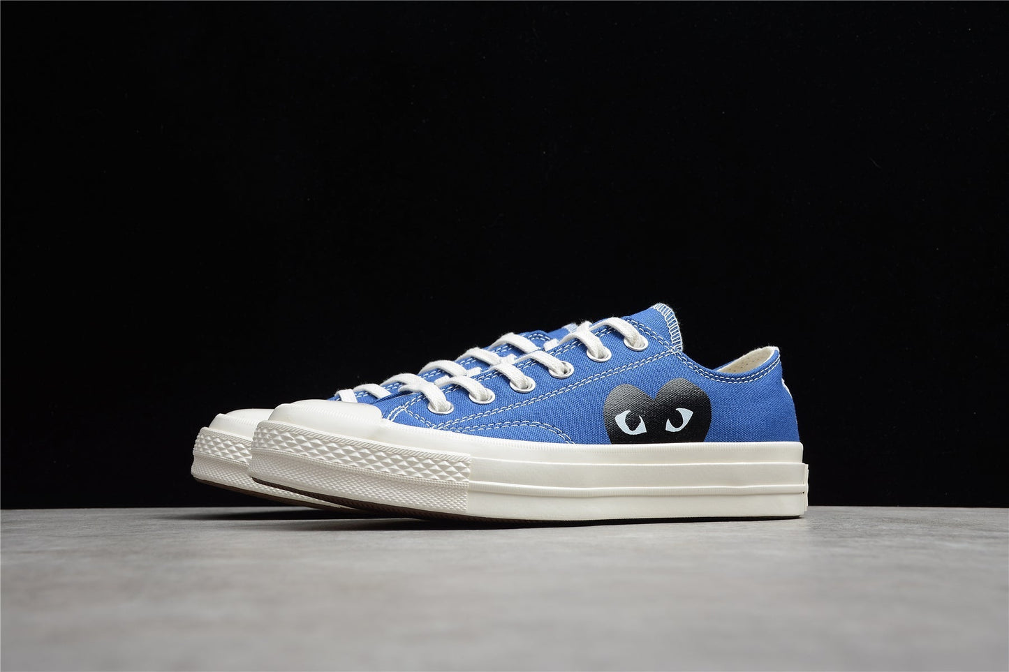 Fabrika Supply Comme des Garçons Play Chuck 70 Low Platform Blue | sapatilhas Sole Rua