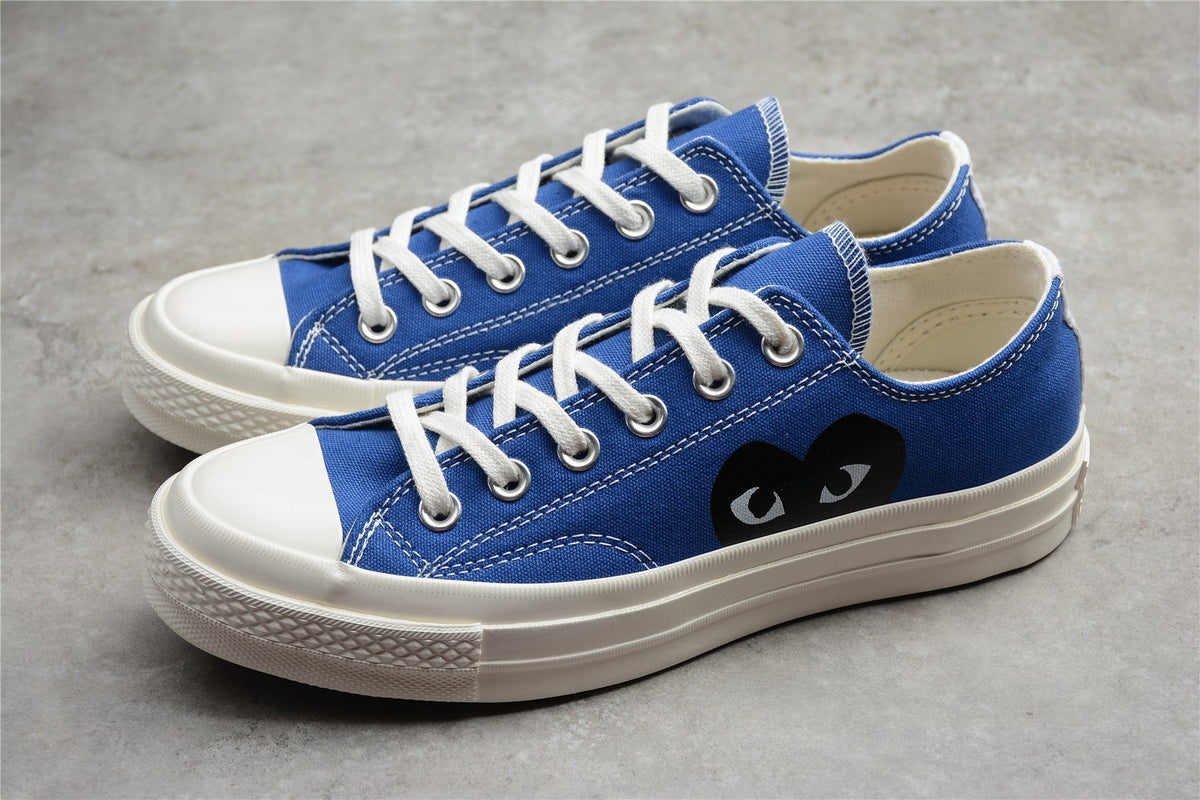 Fabrika Supply Comme des Garçons Play Chuck 70 Low Platform Blue | sapatilhas Sole Rua