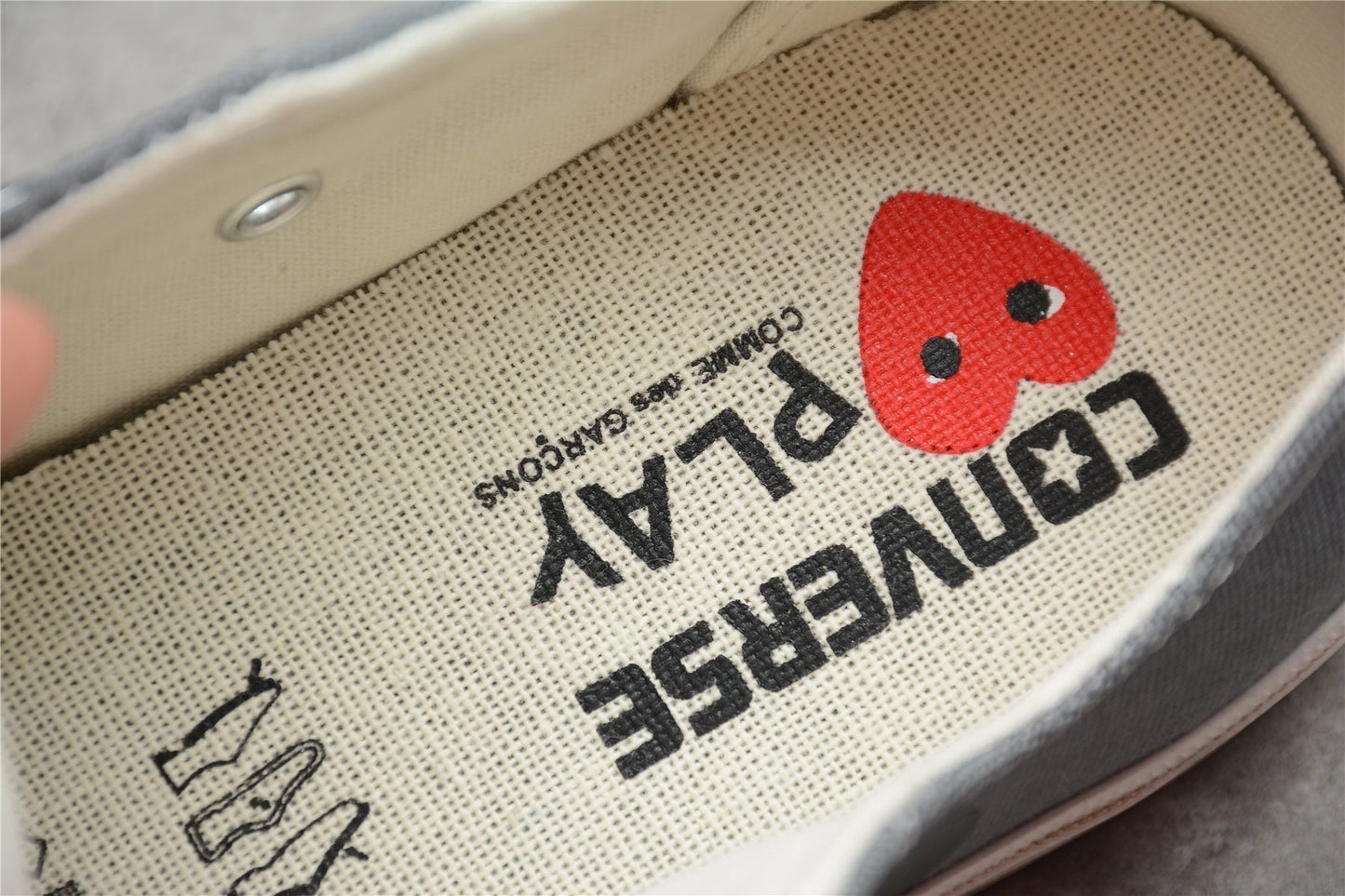 Fabrika Supply Comme des Garçons Play Chuck 70 Low Platform Grey | sapatilhas Sole Rua