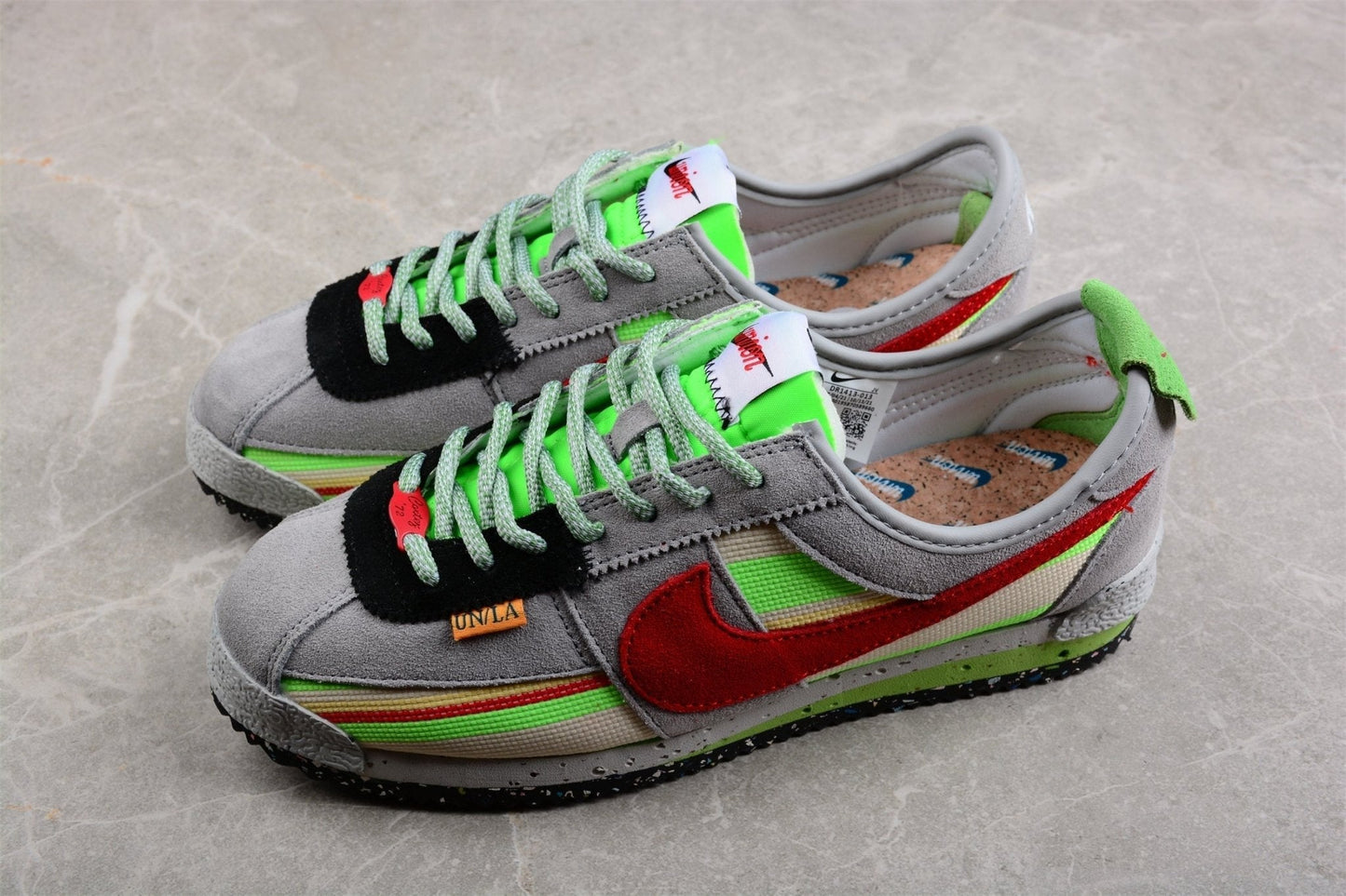 Fabrika Supply Cortez SP “Union LA” Grey / Green / Red | sapatilhas Sole Rua