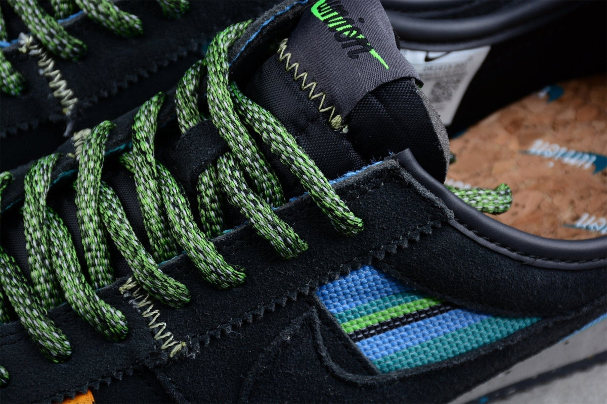 Essenza Rosa Cortez x Union LA Black / Blue / Green | sapatilhas Sole Rua
