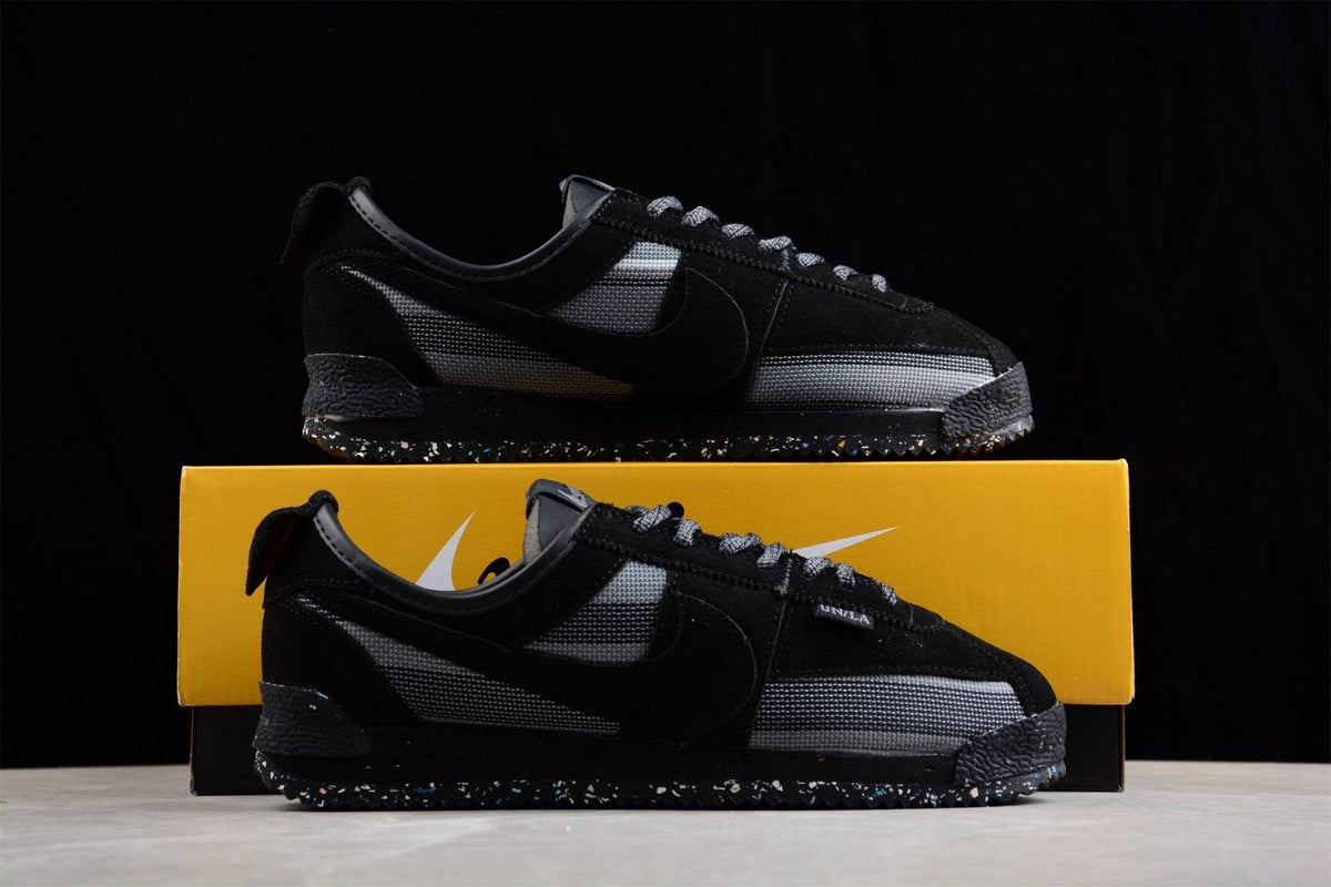 Essenza Rosa Cortez x Union LA Black / Grey | sapatilhas Sole Rua