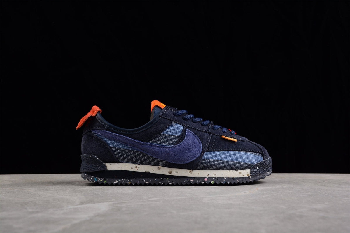 Essenza Rosa Cortez x Union LA Navy / Orange | sapatilhas Sole Rua