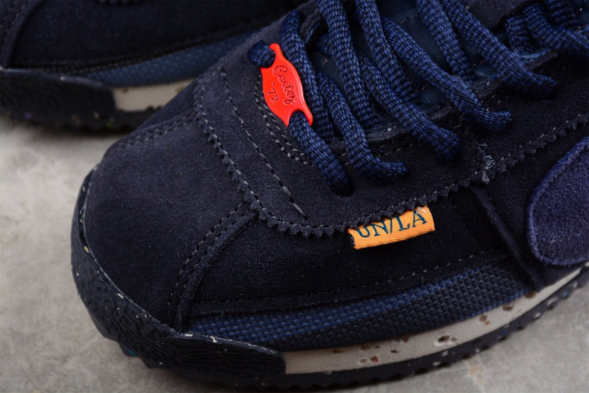 Essenza Rosa Cortez x Union LA Navy / Orange | sapatilhas Sole Rua