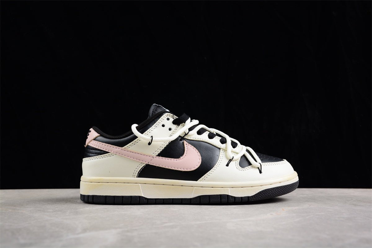 Essenza Rosa Dunk Low Black / Cream / Pastel Pink | sapatilhas Sole Rua