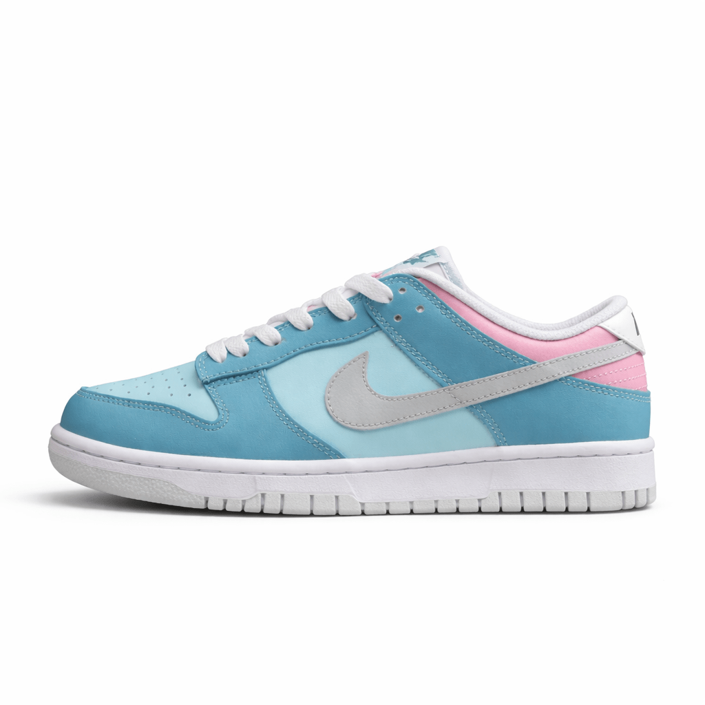 Essenza Rosa Dunk Low Blue / Sky Blue / Pastel Pink | sapatilhas Sole Rua