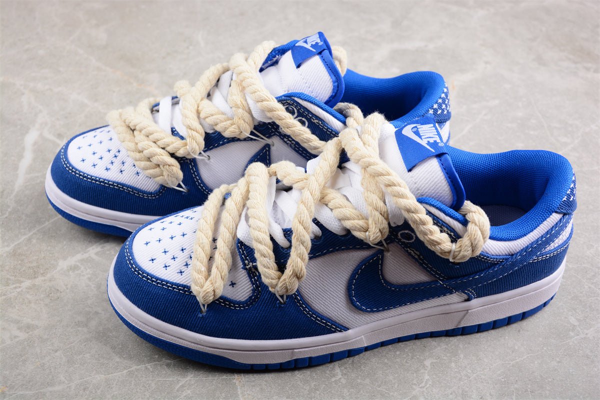 Essenza Rosa Dunk Low Blue / White | sapatilhas Sole Rua