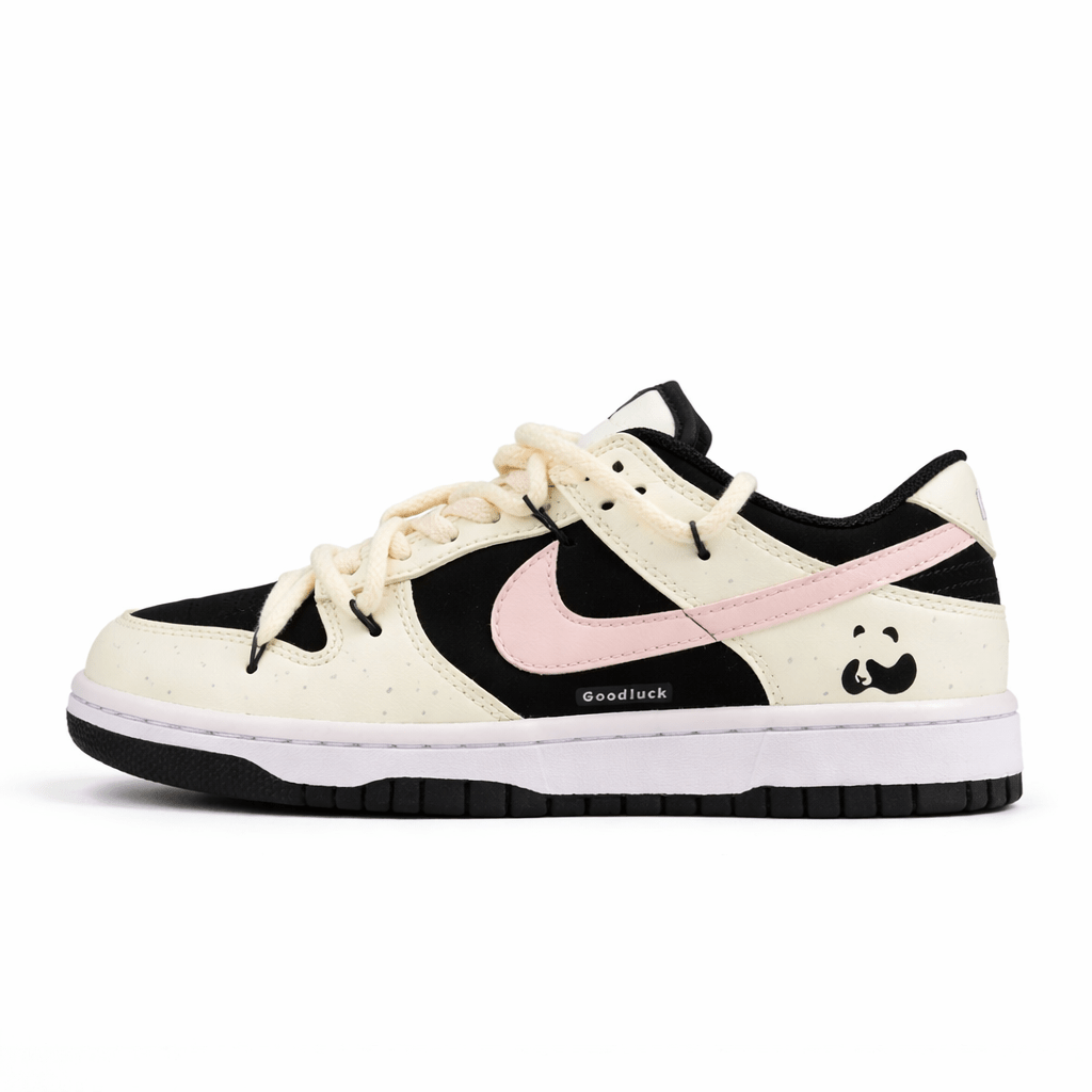 Essenza Rosa Dunk Low Light Bone / Black / Pink | sapatilhas Sole Rua