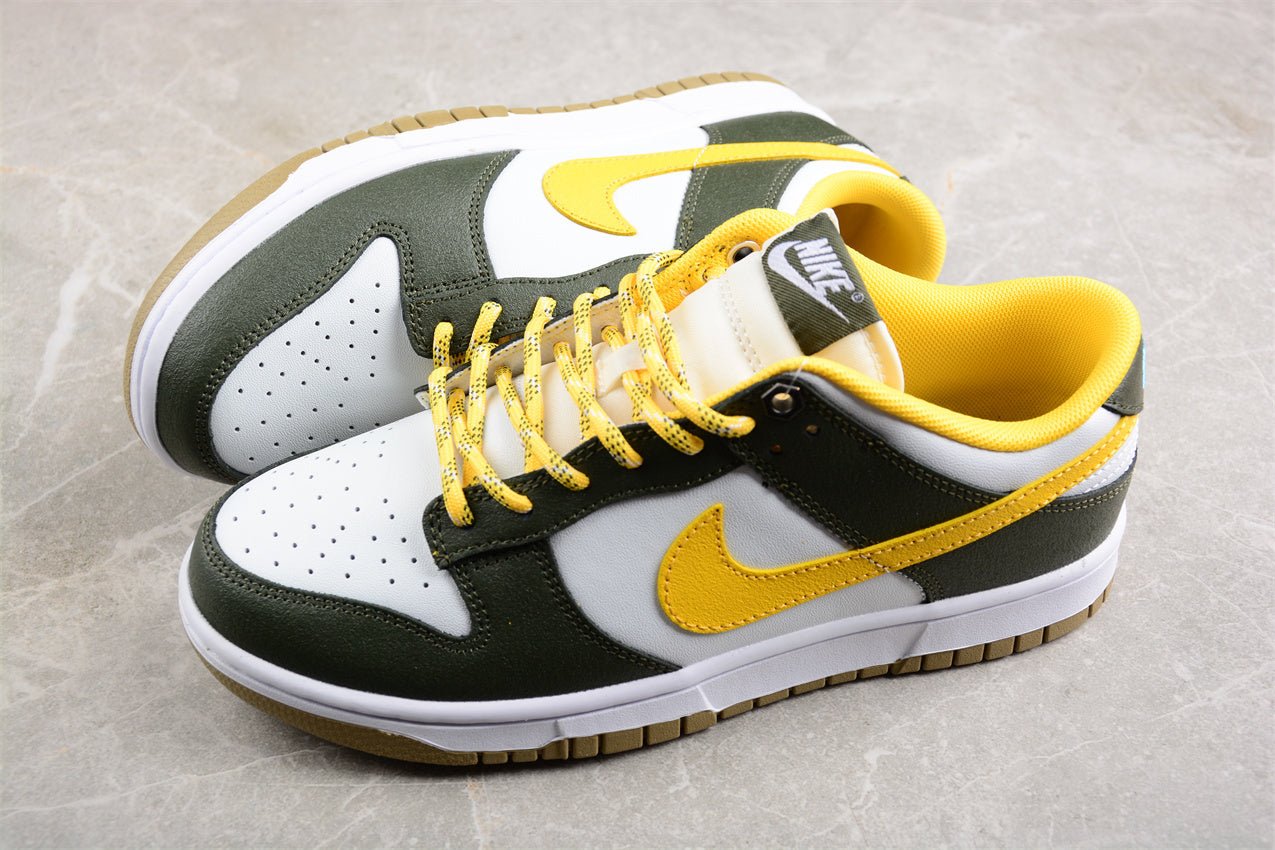 Essenza Rosa Dunk Low White / Green / Yellow | sapatilhas Sole Rua