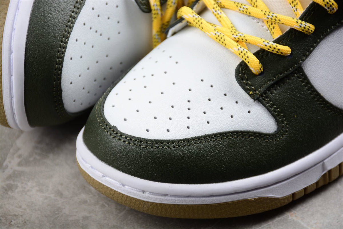 Essenza Rosa Dunk Low White / Green / Yellow | sapatilhas Sole Rua