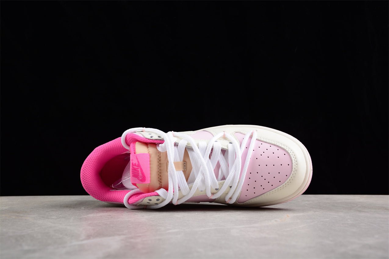 Essenza Rosa Dunk Low White / Pastel Pink | sapatilhas Sole Rua
