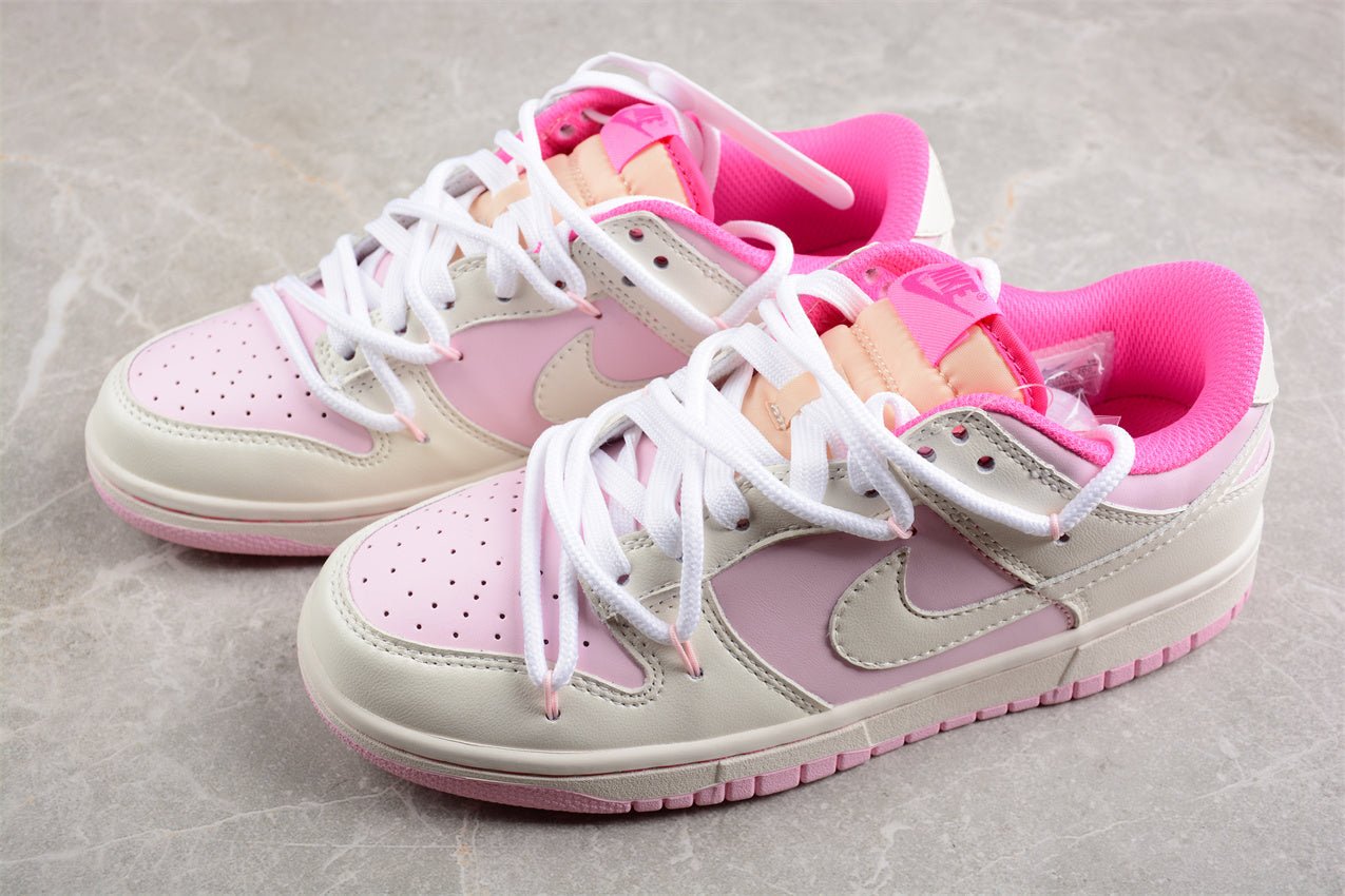 Essenza Rosa Dunk Low White / Pastel Pink | sapatilhas Sole Rua