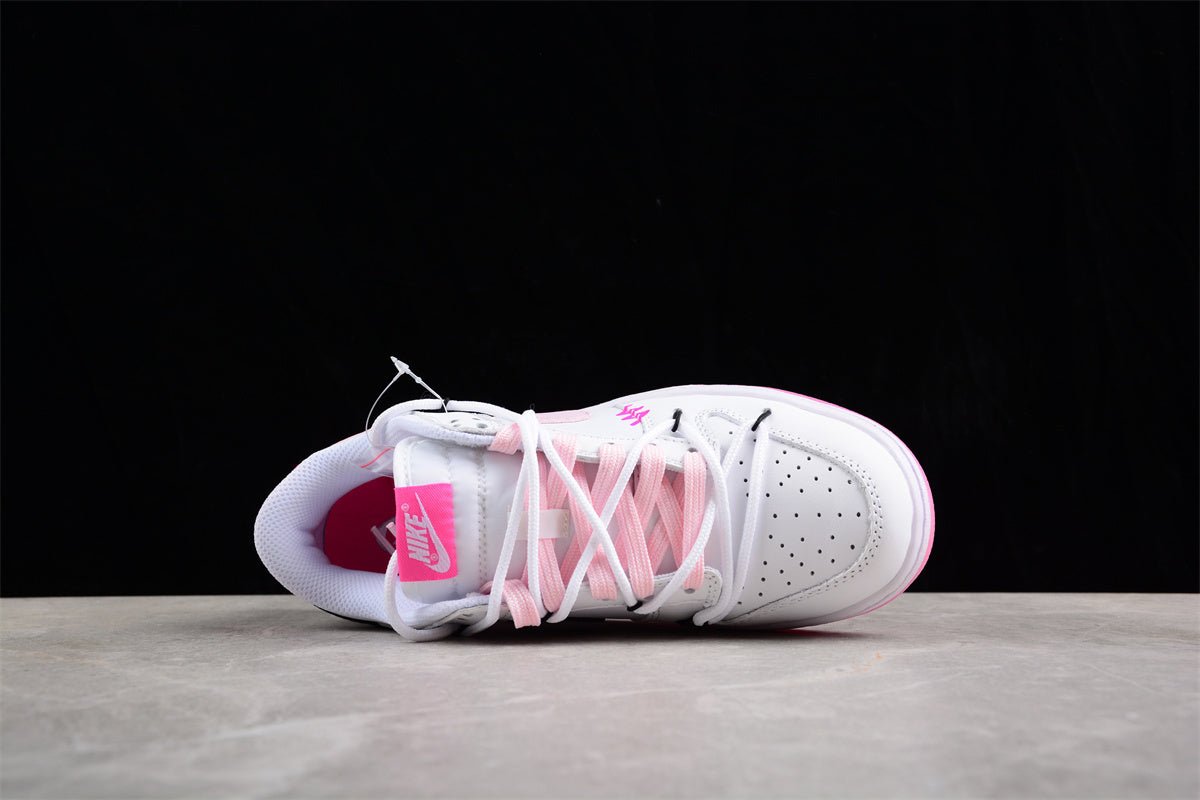 Essenza Rosa Dunk Low White / Pink / Black | sapatilhas Sole Rua