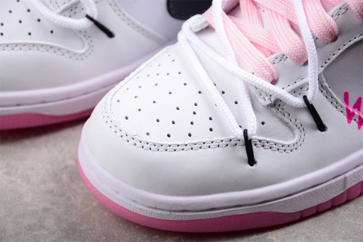 Essenza Rosa Dunk Low White / Pink / Black | sapatilhas Sole Rua