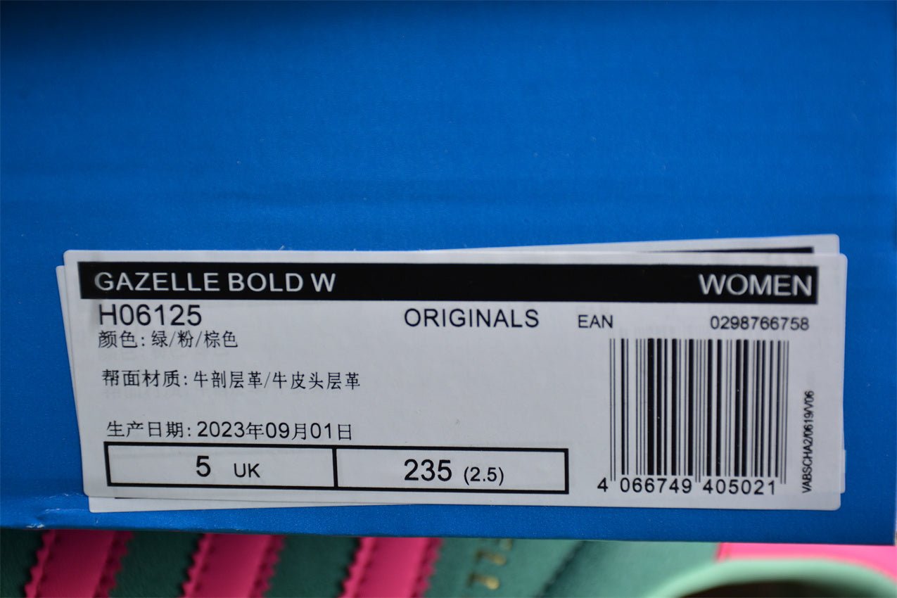 Fabrika Supply Gazelle Bold Aqua Green / Pink | sapatilhas Sole Rua