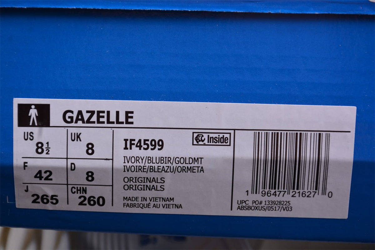 Fabrika Supply Gazelle White / Blue | sapatilhas Sole Rua
