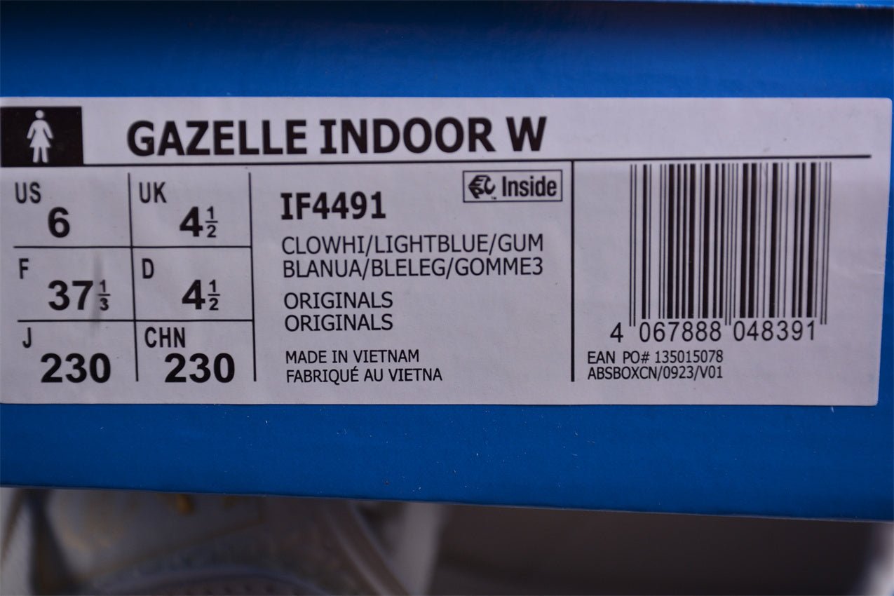 Fabrika Supply Gazelle White / Sky Blue Floral | sapatilhas Sole Rua