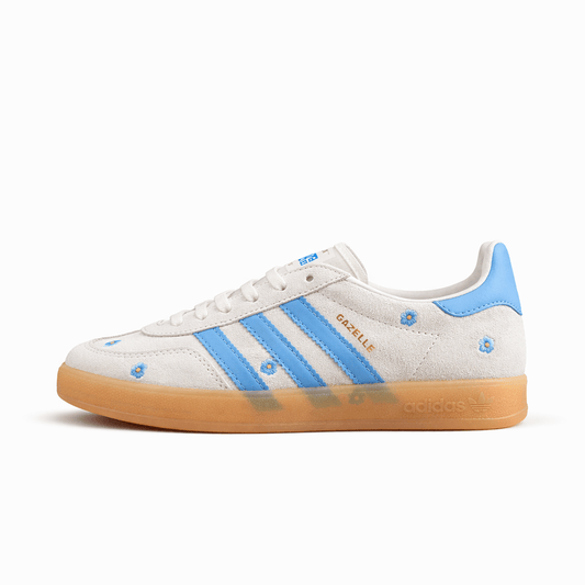 Fabrika Supply Gazelle White / Sky Blue Floral | sapatilhas Sole Rua