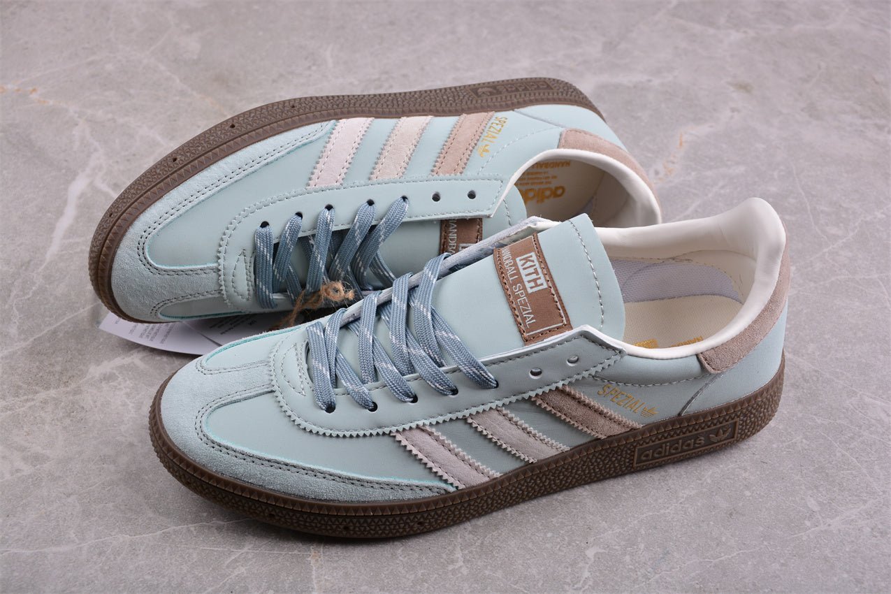 Fabrika Supply Handball Spezial Kith x Blue / Light Blue / Tan | sapatilhas Sole Rua