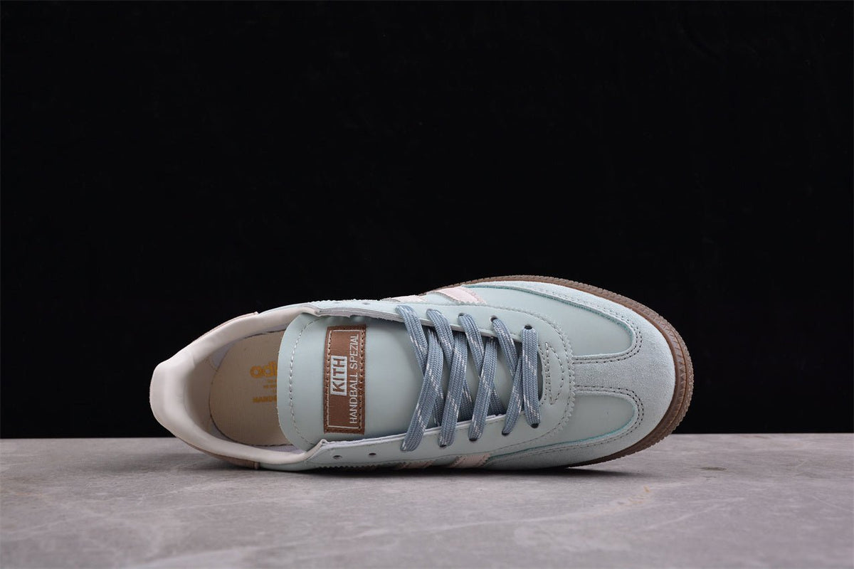 Fabrika Supply Handball Spezial Kith x Blue / Light Blue / Tan | sapatilhas Sole Rua