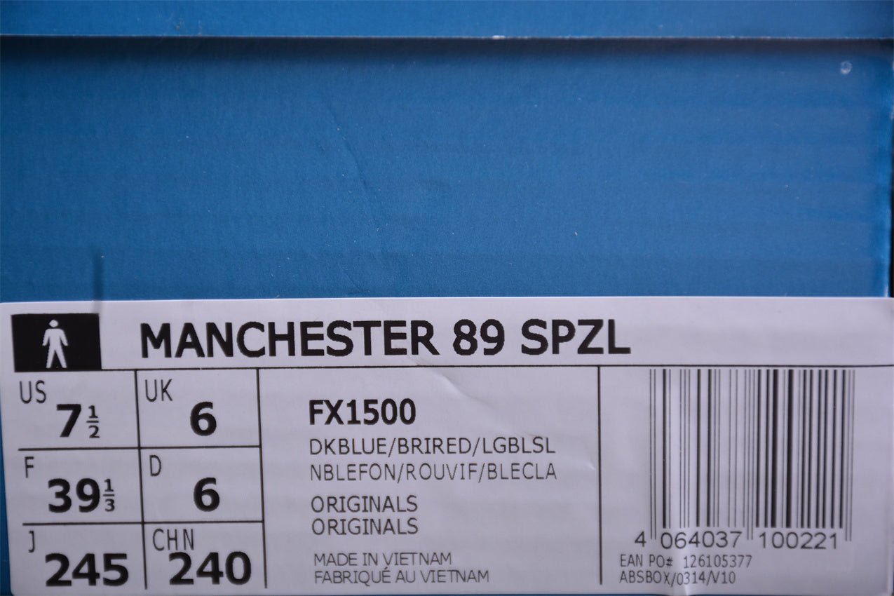 Fabrika Supply Handball Spezial Manchester 89 Navy / Red | sapatilhas Sole Rua