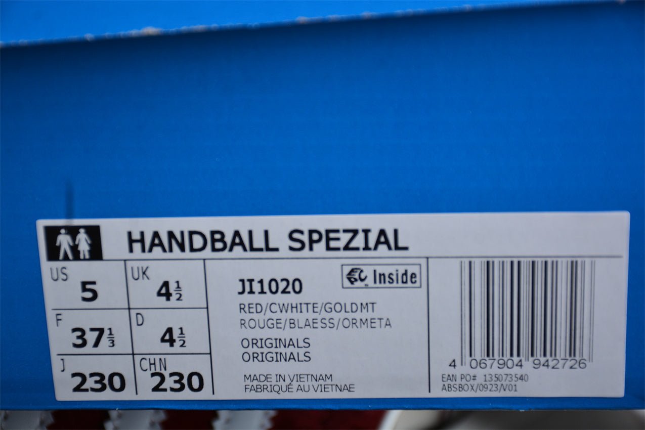 Fabrika Supply Handball Spezial Red / Cloud White / Gold Metallic | sapatilhas Sole Rua