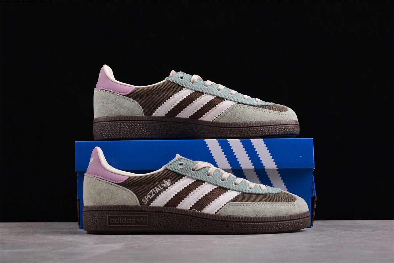 Fabrika Supply Handball Spezial Sage Green / Brown / White / Corduroy | sapatilhas Sole Rua