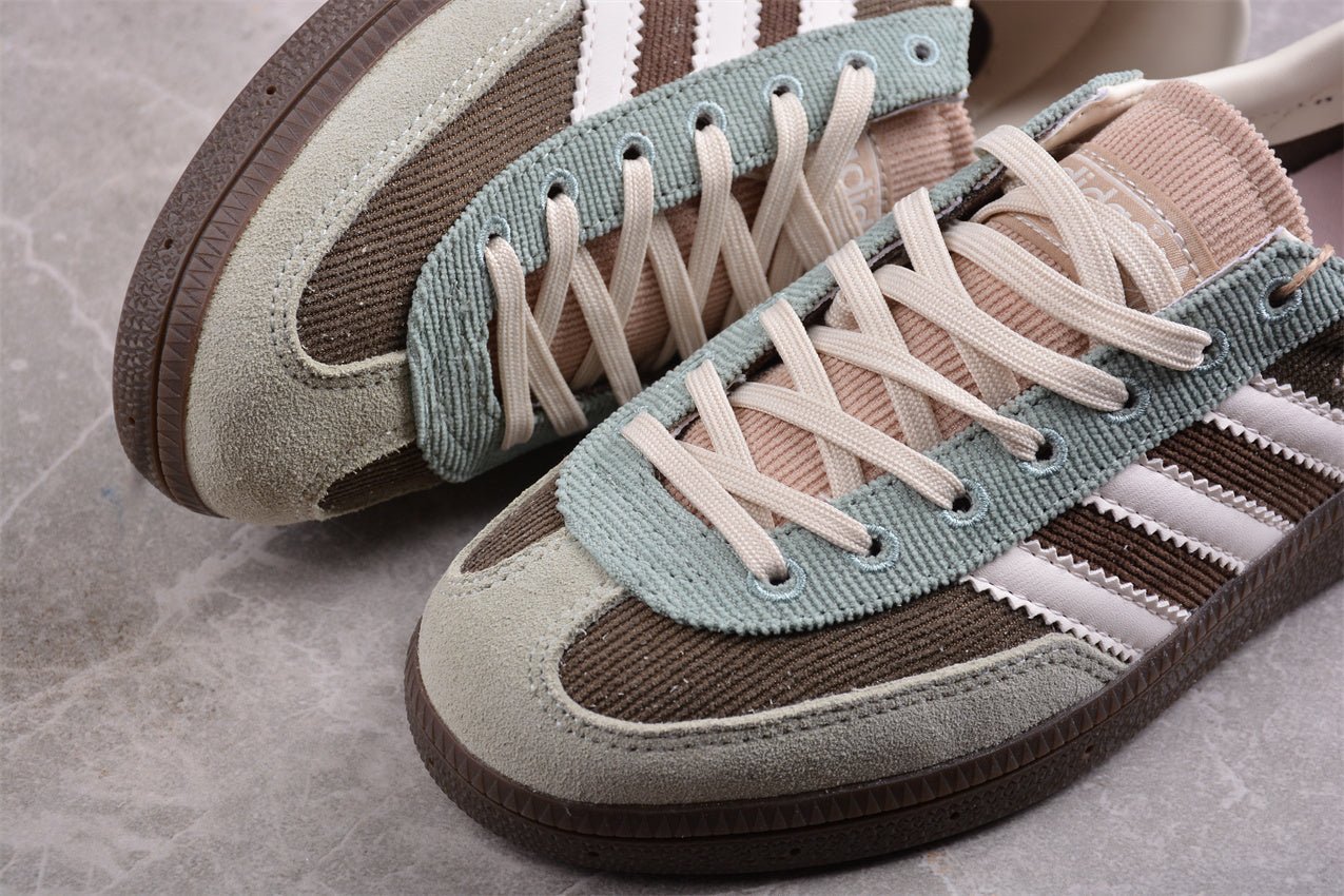 Fabrika Supply Handball Spezial Sage Green / Brown / White / Corduroy | sapatilhas Sole Rua