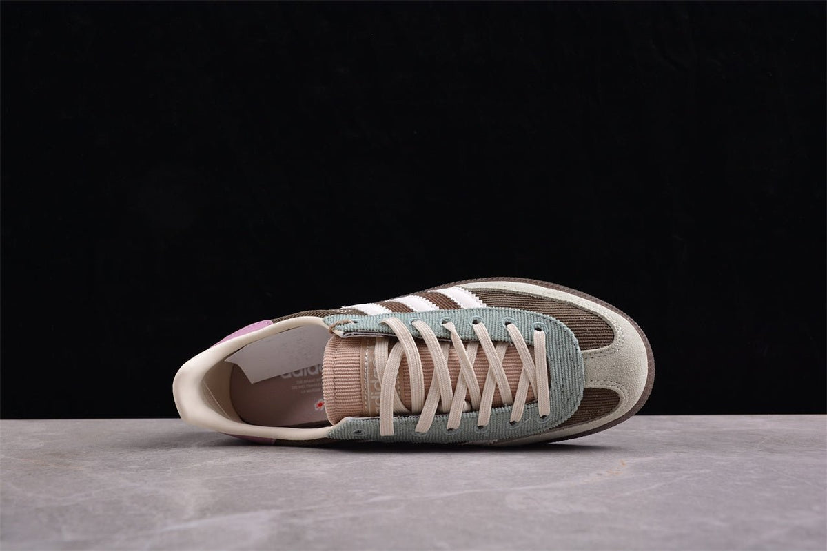 Fabrika Supply Handball Spezial Sage Green / Brown / White / Corduroy | sapatilhas Sole Rua