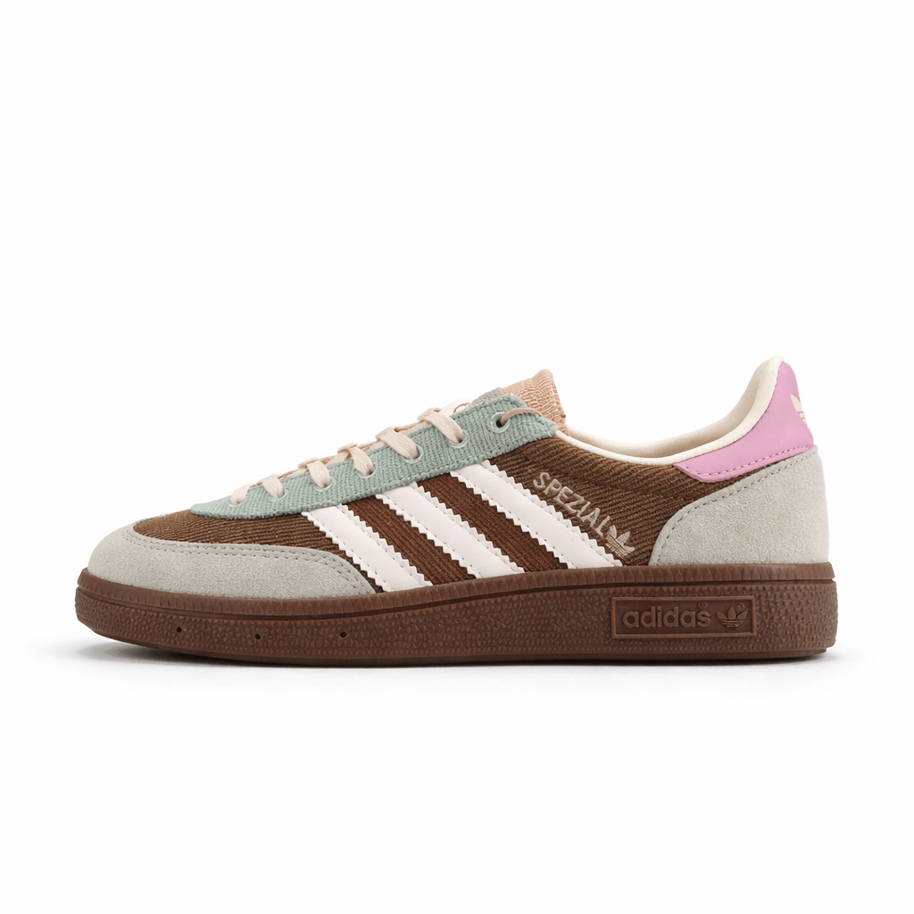 Fabrika Supply Handball Spezial Sage Green / Brown / White / Corduroy | sapatilhas Sole Rua