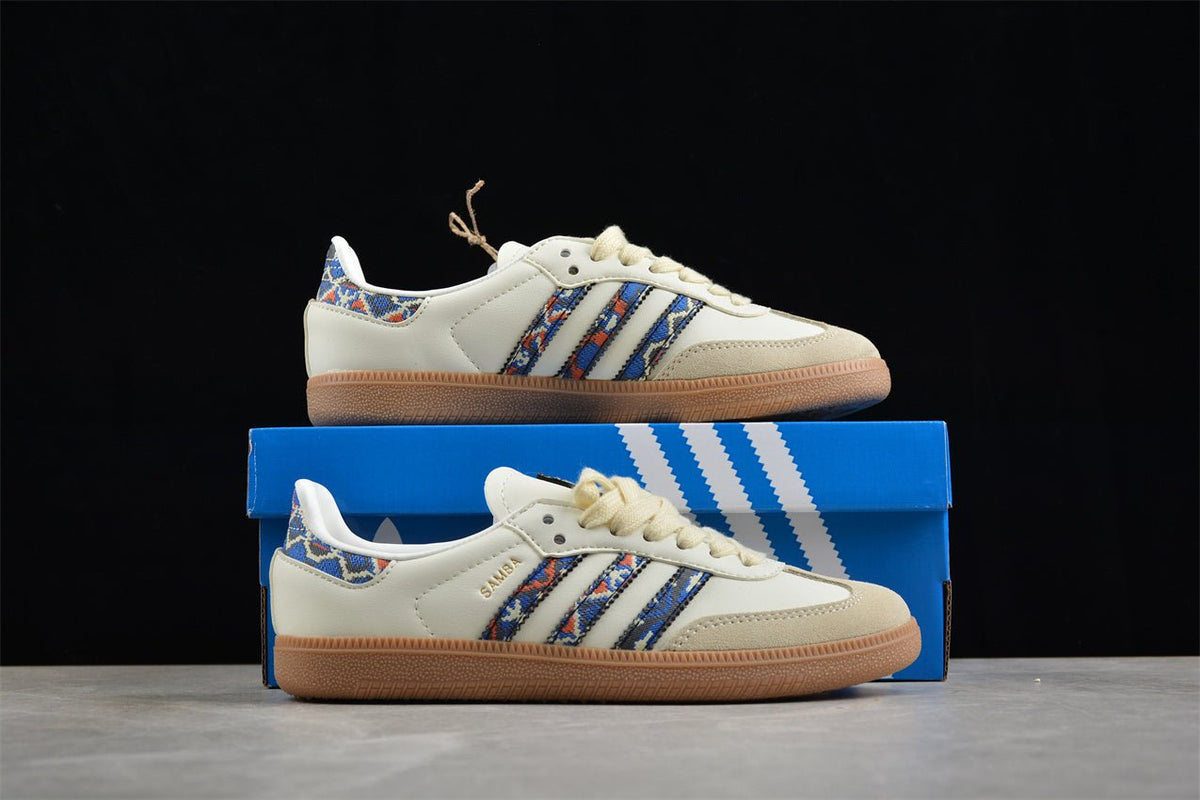 Fabrika Supply Samba OG Light Beige / Collegiate Navy | sapatilhas Sole Rua