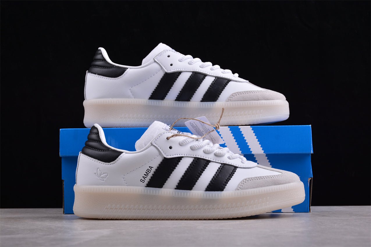Fabrika Supply Samba XLG Platform White / Black / Gold | sapatilhas Sole Rua